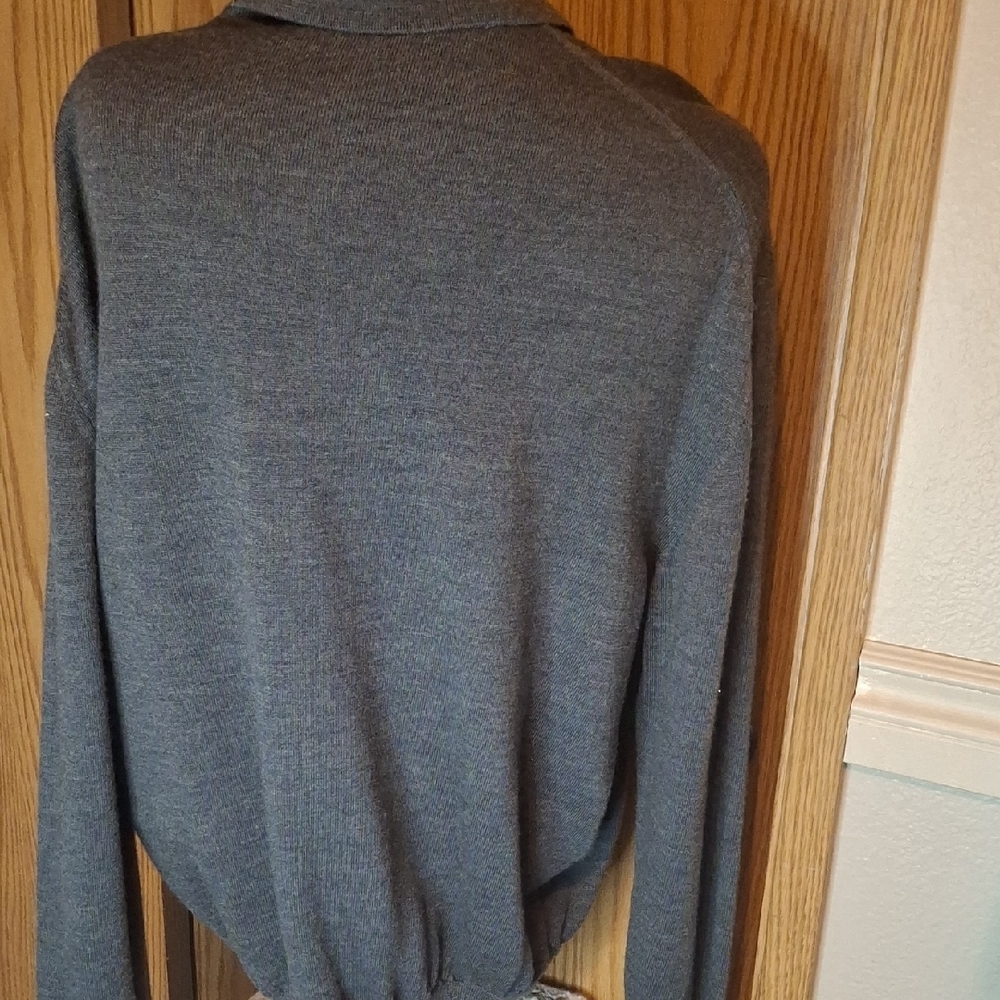 Beautiful Giorgiolini Charcol Men's Gray Sweater - Picture 5 of 6